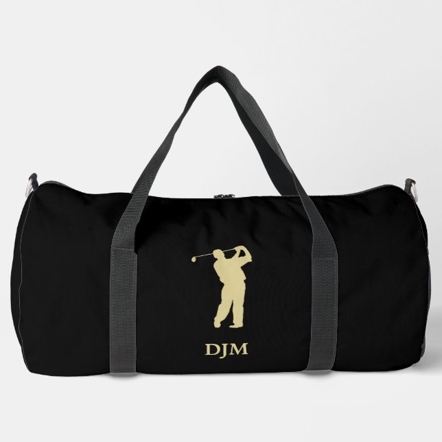 Monogram Gold Silhouette Golfer Duffle Bag (Vorderseite)