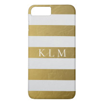 Monogram Gold Stripe Glam