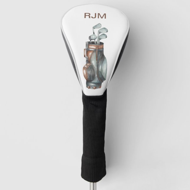 Monogram Golf Bag Golf Head Cover Headcover (Vorderseite)