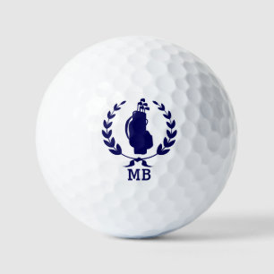 Monogram Golf Bag Wreath Mit Monogramm Personalisi Golfball