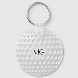 Monogram Golf Ball Round Schlüsselanhänger