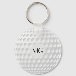 Monogram Golf Ball Round Schlüsselanhänger
