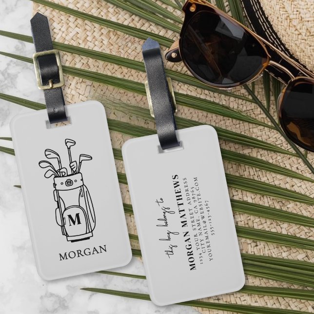 Monogram Golf Gepäckanhänger (Monogram Golf Luggage Tag )