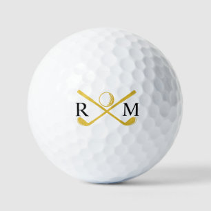 Monogram Golf Player Club Gold Logo Golfball