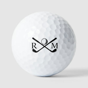 Monogram Golf Player Club Logo Golfball