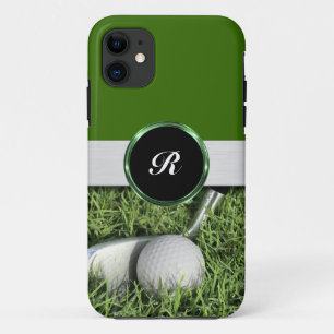 Monogram Golf Theme Men's Case-Mate iPhone Hülle