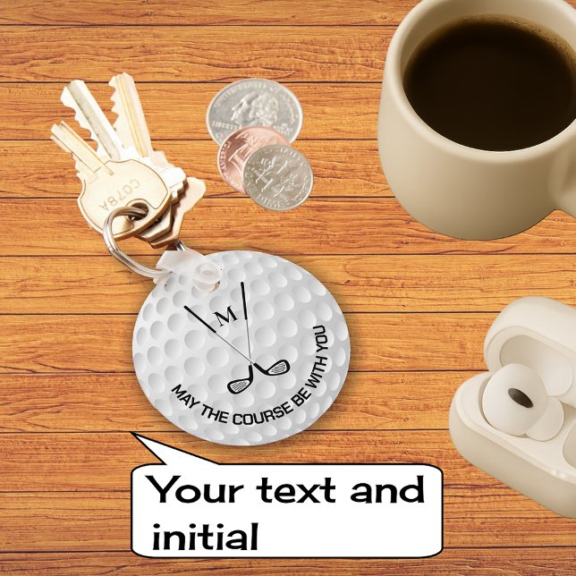 Monogram Golfing Cross Clubs, benutzerdefinierter  Schlüsselanhänger (Personalize)