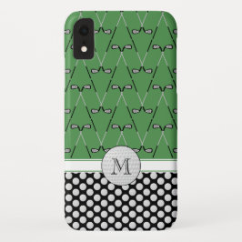 Monogram Golfmuster grün Case-Mate iPhone Hülle