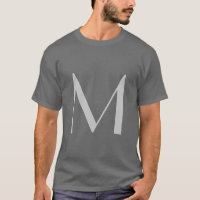 Monogram Gray Black Modern Fügen Sie Ihren Namen z
