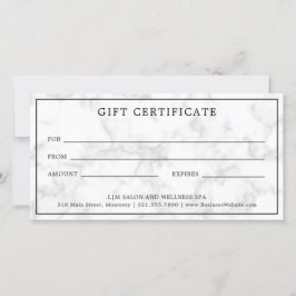 Monogram Gray Marble Geschenkgutschein