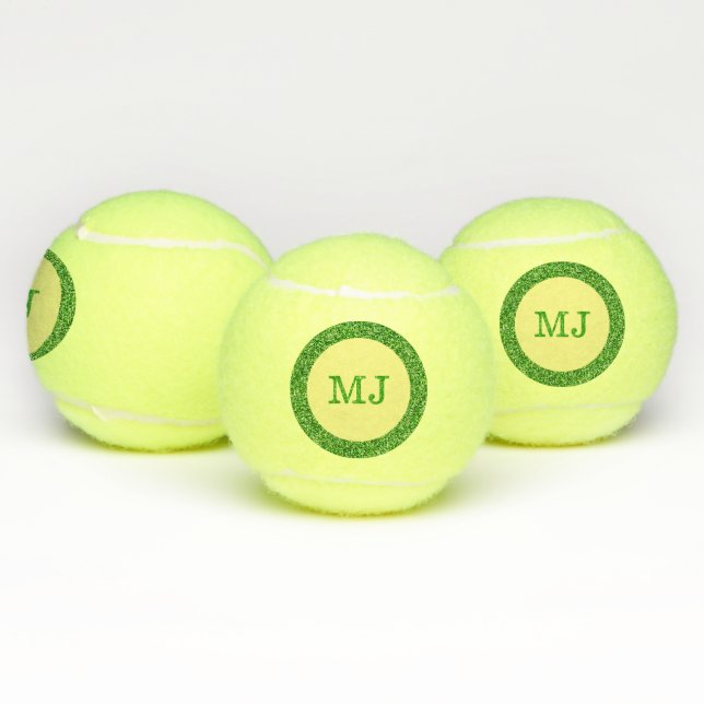 Monogram Green Glitzer Tennis Balls Tennisbälle (Multi)