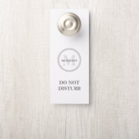 Monogram Grey white Hotel Guest stört Doo nicht