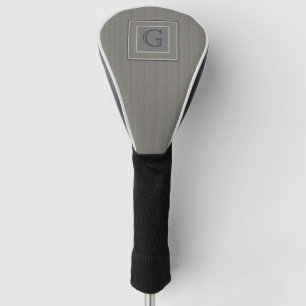 Monogram gry Tweed Trauzeuge Bestman Wedding Gift Golf Headcover