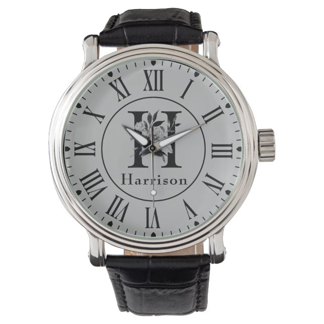Monogram H Custom Armbanduhr (Vorderseite)