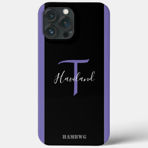 Monogram Handy Case HAMbyWG - Black & lila