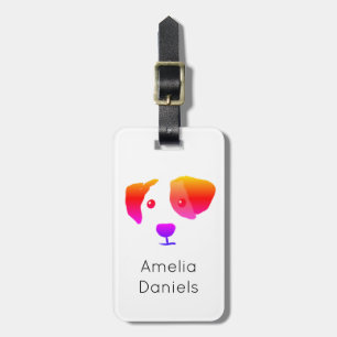 Monogram Happy Rainbow Dog Gepäckanhänger