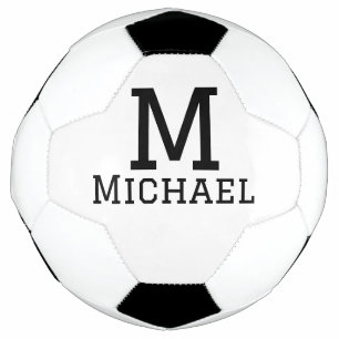Monogram Hauptstadt masculine fügen Sie Namen einf Fußball