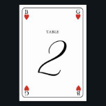 Monogram Hearts Playing Card Hochzeitkarte Tischnu Tischnummer<br><div class="desc">Ein einzigartiges Mongram Herz, das Kartenstyle Hochzeitsdesign spielt. Ein beeindruckendes Design, das Elemente aus Spielkarten nutzt, um ein einzigartiges Hochzeitskunstwerk-Design zu schaffen. Ein elegantes rotes Herz Hochzeitspaar Monogramm. Eine Art Spielkarte Hochzeitsdesign mit modernem Tischnummer. Auch die passenden Hochzeitseinladungen und andere Schreibwaren sind verfügbar. Passen Sie die Anzahl an und erwerben...</div>