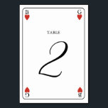 Monogram Hearts Playing Card Hochzeitkarte Tischnu Tischnummer<br><div class="desc">Ein einzigartiges Mongram Herz, das Kartenstyle Hochzeitsdesign spielt. Ein beeindruckendes Design, das Elemente aus Spielkarten nutzt, um ein einzigartiges Hochzeitskunstwerk-Design zu schaffen. Ein elegantes rotes Herz Hochzeitspaar Monogramm. Eine Art Spielkarte Hochzeitsdesign mit modernem Tischnummer. Auch die passenden Hochzeitseinladungen und andere Schreibwaren sind verfügbar. Passen Sie die Anzahl an und erwerben...</div>