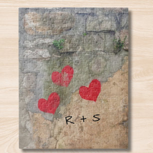 Monogram Hearts Puzzle
