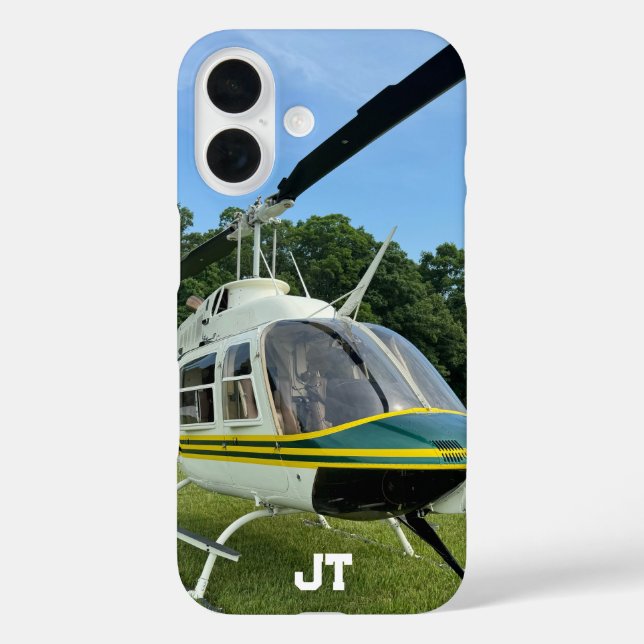 Monogram Helicopter Foto, Cool & stilvoll Aviation Case-Mate iPhone Hülle (Rückseite)