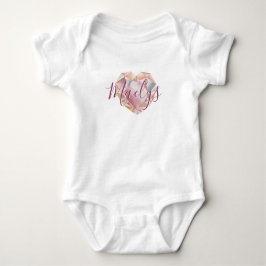 Monogram hinzufügen oder Niedlich Blush Pink Heft  Baby Strampler