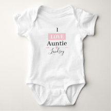 MONOGRAM I LIEBE AUNTIE Baby Bodysuit