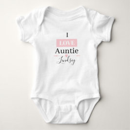 MONOGRAM I LIEBE AUNTIE Baby Bodysuit Strampler