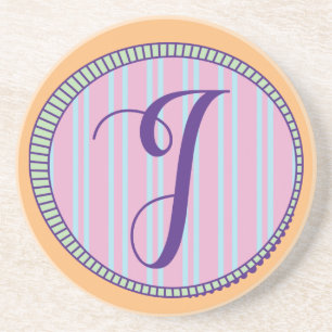 Monogram I Sandstone Untersetzer