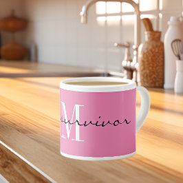 Monogram, ich bin ein Überlebender, 6oz Pink Spezi Espressotasse