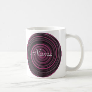 Monogram Ihre Name Plum Wirbel Tasse