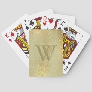 Monogram Imitate Gold Classic Playing Cards Spielkarten