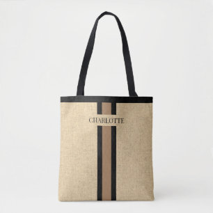 Monogram Imitats Burlap Jute