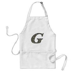 Monogram Initial G Hortensien Blumen Schürze