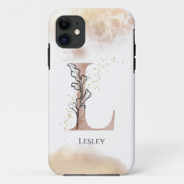 Monogram Initial Modern Letter L Boho Personalisie Case-Mate iPhone Hülle