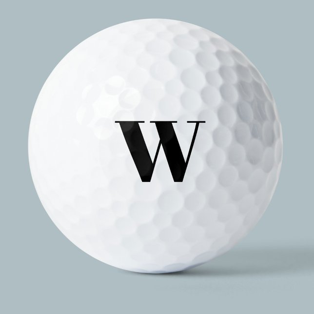 Monogram Initial Simple Golfball (Von Creator hochgeladen)