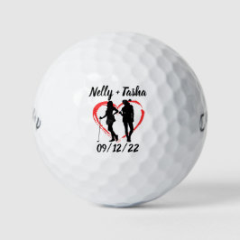 Monogram Initial und Name Personalisierte Golfbäll Golfball