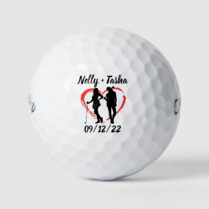 Monogram Initial und Name Personalisierte Golfbäll Golfball