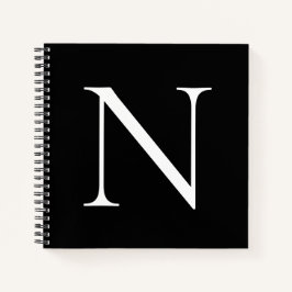 Monogram, initialisiert, individuell angepasst notizbuch