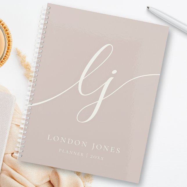 Monogram Initials Business Planner Rose Rosa Elfen Planer (Von Creator hochgeladen)