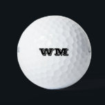 Monogram Initials Einfache Fett Sport Schriftart Golfball<br><div class="desc">Personalisieren Sie diese monogramm Golfbälle mit Ihren eigenen Initialen in einem fett formatierten Schriftart.</div>