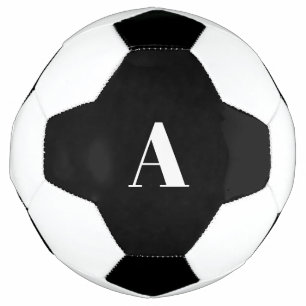 Monogram Initials Individuelle Name Schwarz-weiß G Fußball