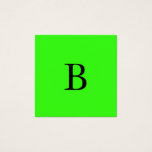 Monogram Initials Neon Green Bright Cool<br><div class="desc">Entworfen mit monogramm Text Vorlage initiale Vorlage,  die Sie bearbeiten und anpassen können in hellen und farbenfrohen neon grünen Hintergrund. Sie können die Hintergrundfarbe ändern,  wenn Sie möchten.</div>