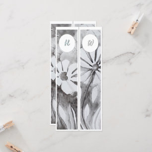 Monogram Initials Whimsical Two Lesezeichens