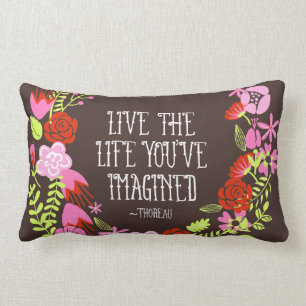 Monogram Inspiration Live Life Imaging Zitat Lendenkissen