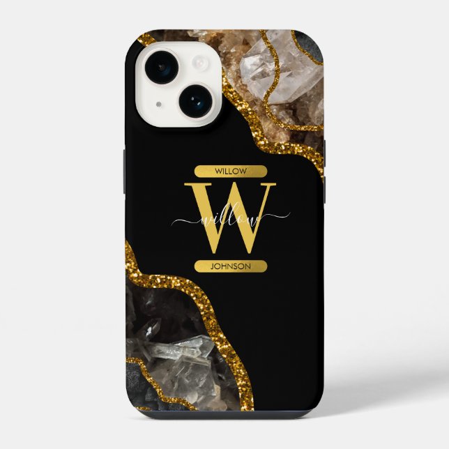 Monogram iPhone Hülle (Rückseite)