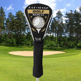 Monogram isst Sleep Golf Wiederholung Golf Headcover