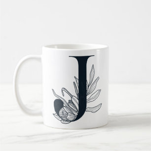 Monogram J Initial Coffee Tasse