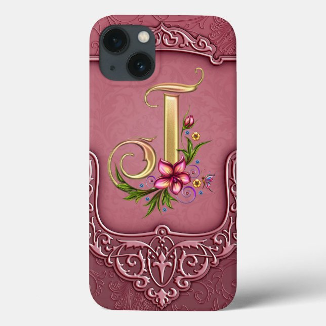 Monogram J iPad Air Hüllen (Rückseite)