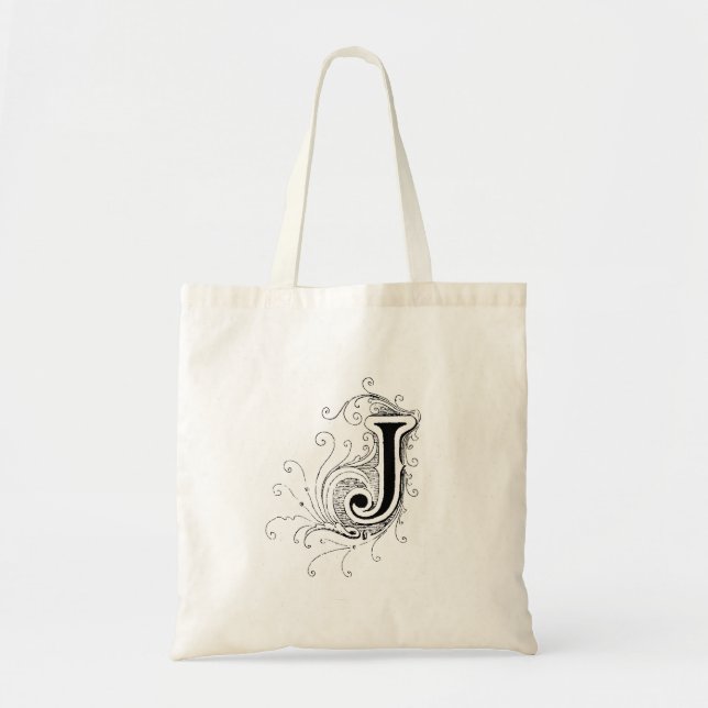 Monogram "J" Tote Bag Tragetasche (Vorne)